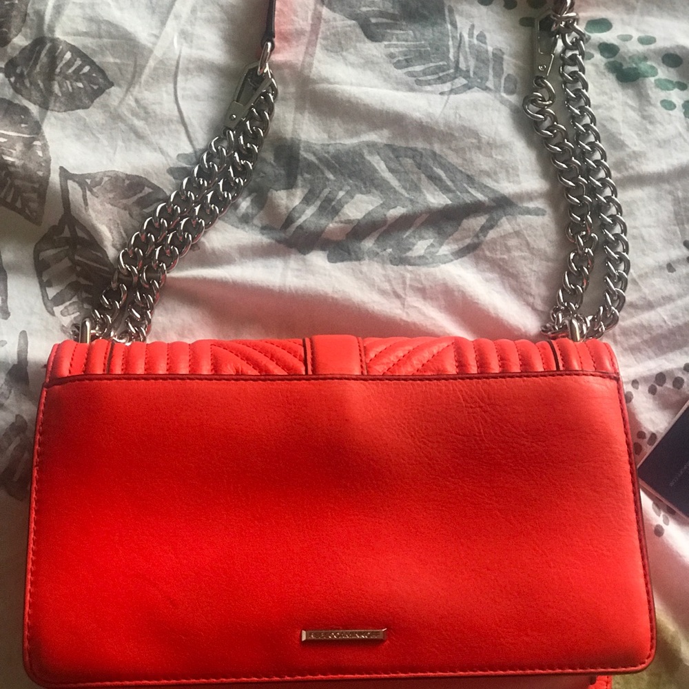 Rebecca Minkoff Geo Quilited Love Poppy Red - Picture 3 of 4